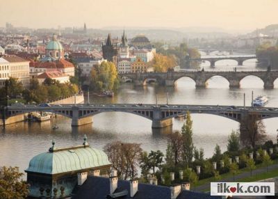 The Vltava River flows through the center of Prague, the capital of the Czech Republic and historic cultural center for the region. #Prague