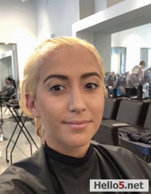 At the hairdresser