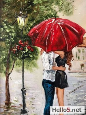 Love captured in every brushstroke, soft, yet powerful